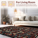 Tribal Inspired Abstract Motif(Red)