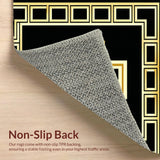 Chic Monochrome Greek Key Motif(Black)