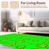 Cheerful Green Yellow Design(Green)