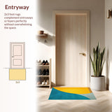 Contemporary Splash Design Area(Yellow)