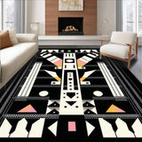 Contemporary Okapi Motif Design(Black)