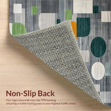 Vibrant Geometric Earthy Tones(Gray)