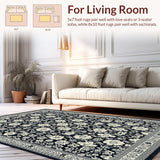 Rustic Grey Floral Artistry(Black)