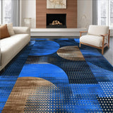 Contemporary Multi Tonal Geometric Style(Blue)