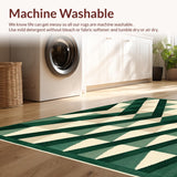 Modern Geo with Interlocking Diamond and Chevron(Green)
