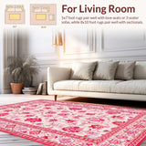 Cozy Vibrant Floral Tapestry Style(Pink)