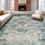 Stylish Distressed Lattice Visual Appeal(Beige)