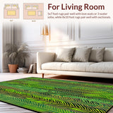Elegant Hued Geometric Print(Green)