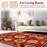Lively Ornate Avian Decor Style(Red)