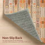 Minimalist Striped Design with Orange Accents(Gray)