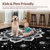 Artistic Monochrome Circular Design(Black)
