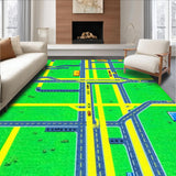 Whimsical Urban Landscape Tapestry(Green)