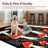 Whimsical Mushroom Motif Delight(Red)