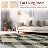Traditional Tilework Beige Non Shedding(Beige)