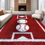 Lively Baseball Iconography(Red)