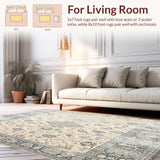 Neutral Toned with Faded Ornamental Scrolls and Delicate Grey Details(Beige)