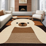 Cozy Natural Fiber Round Design(Beige)