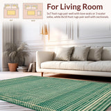 Modern Green Beige Area(Green)