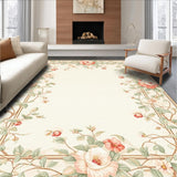 Boho Floral with Vintage Botanical and Pastel Accents(Beige)