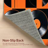 Artistic Semi Circle Record Design(Black)