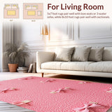 Preppy Pink Bow Bathroom Absorbent Plush(Pink)