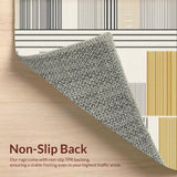 Scandi Geometric Ivory Non Shedding(White)