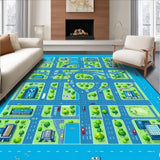 Charming Child Friendly Urban Map Design(Blue)