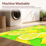 Bold Tropical Graphic Floor Accent(Yellow)