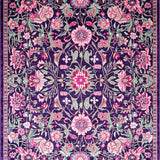 Sophisticated Vintage Leaf Print(Purple)