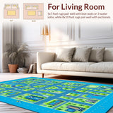 Charming Child Friendly Urban Map Design(Blue)