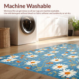 Charming Floral Motif in Pastel(Blue)