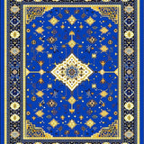 Cultural Geometric Style(Blue)