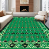 Rustic Distressed Geometric Composition(Green)