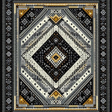 Artful Black and White Tiled Aesthetic(Black)