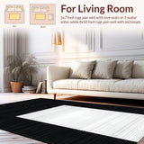 Modern Geometric Black Cream(Black)