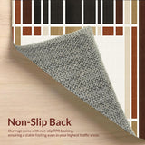 Modern Area Featuring Abstract Linear Borders(Beige)