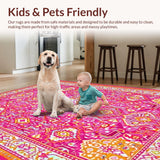 Artisan Crafted Color Block Design(Pink)