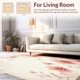 Chic Boho Beige Decorative With Blush Petal Arrangement(Ivory)