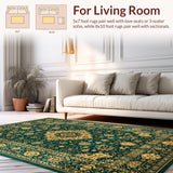 Chic Subtle Floral Medallion Style(Green)