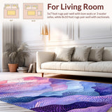 Colorful Watercolor Fishtail Motif(Purple)