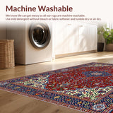 Rustic Diamond Motif in Warm Hues(Red)