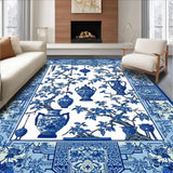 Charming Traditional Floral Trellis Style(Blue)