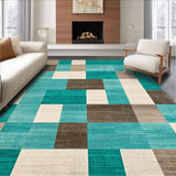 Contemporary Checked Earthy Tones(Green)