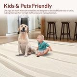 Quick Drying Non Slip Shower Mat Super Absorbent Bathtub Area(Beige)