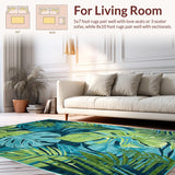 Tropical Multi Color Hallway Runner Use(Blue)