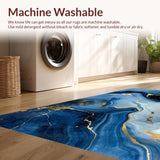 Stylish Fluid Geometric Arrangement(Blue)