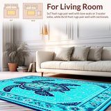 Vibrant Teal Nautical Motif(Blue)
