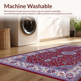 Sophisticated Lattice Floral Motif(Red)