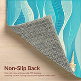 Stylish Abstract Seaside Elements(Blue)
