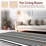 Timeless Black and White Stripes(Black)